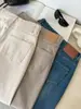 Não importa como você combine, fica emagrecedor~ Adequado para todas as meninas! Jeans casual de cintura alta, modelador, com elasticidade em quatro direções e perna reta