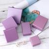 Caja de Joyería Creativa Rosa Perlado y Morado, Caja para Anillos y Relojes, Caja para Pulseras, Caja de Empaque para Joyería, Caja de Papel