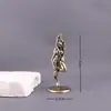 Nuevos Adornos de Estatua de Gata de Bronce Estilo Chino Retro Belleza Gatúbela Mascota de Té de Cobre Decoración de Escritorio para el Hogar Adornos Artesanales