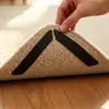 Adesivos antiderrapantes de carpete preto para sala de estar e quarto, reutilizáveis, adesivos de fixação sem marcas, adesivos de tapete triangular antiderrapante para escritório