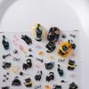 Nuevas pegatinas de hierro para uñas con dibujos animados, pegatinas estéreo esmeriladas para uñas, pegatinas para uñas Ins, pegatinas para uñas TS-3792, pegatinas de gato negro