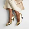 Nuevos zapatos planos de moda para mujer, punta fina, tacones de aguja, suelas de goma, antideslizantes, color liso, tacones altos, disponibles en tallas grandes para ventas transfronterizas