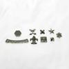Material de Remache DIY Carcasa de iPhone Zapatos Ropa de Cuero Punk Forma Especial Estrella de Cinco Puntas X Cuadrado Accesorios de Remache de Aleación