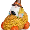 Temporada de Cosecha de Otoño Transfronteriza Adornos de Gnomo de Madera Calabaza Maíz Manzana Decoración de Mesa de Acción de Gracias Adornos