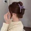 Pinza de Pelo de Felpa Coreana Simple Color Puro Otoño e Invierno Bola de Pelo Semi-Recogida Nueva Pinza de Tiburón Elegante Elegante Accesorios para el Cabello