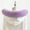 Sombrero de Piel de Conejo Grande Personalizado con Adorno Facial Grande de Piel Extraíble Unisex Adecuado para el Ala de Chaquetas de Cuero Variadas Chaquetas de Plumas