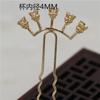 38 * 88mm torre de cobre fundido linha hairpin diy antigo gancho de cabelo cocar acessórios de material