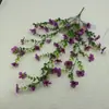 Flores Artificiais Violeta Amazon Lotes de Flores Artificiais para Decoração de Casa Jardim Exterior Teto Parede Pendurar Atacado