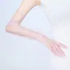 Luvas de noiva, vestido de noiva longo de tule, acessórios de casamento europeus e americanos para Halloween, mangas de renda preta para mulheres, multicolor