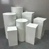 Mesa de Sobremesa de Ferro Forjado, Decorações de Coluna Romana para Banquete de Noivado, Suporte para Vitrine de Shopping Center, Placa de Guia de Coluna Quadrada para Casamento