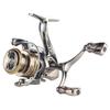 Haodun Micro-material Luya Carretilha de Pesca Spinning Toda em Metal Bobina de Arame Braço Duplo Boca Oblíqua Carretilha para Pesca à Distância Carretilha sem Folga Atacado