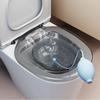 Taburete para sentarse sin agacharse Asiento Hemorroides Baño Medicinal Cubeta para sentarse Lavado Cubeta de PP Cubeta Lunar Postparto Lavado de Trasero Cubeta Transparente