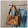 Bolsa de Mano para Mujer de Comercio Exterior Bolsa Tote de Gran Capacidad Bolso de Mano Acolchado Retro para Otoño e Invierno Bolso de Hombro Versátil de Moda