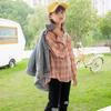 Camisa de Manga Larga de Algodón Puro para Niñas 2026 Estilo Nuevo de Primavera Estilo Coreano Camisa a Cuadros para Niños Top de Moda Ropa para Niños Chaqueta
