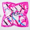 Lenço de Seda Profissional 60cm Feminino Primavera Outono Moda Clássica Versátil Lenço Listrado Comissário de Voo Banco Decoração Profissional Lenço de Pescoço