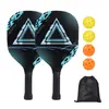 Conjunto de Raquetes de Pickleball Impressas em UV de Choupo Bolsa de Armazenamento para Raquetes de Praia Embalagem Amazon Transfronteiriça Popular Fábrica