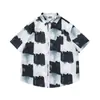 Camisas Hawaianas de Manga Corta New Retro Transfronterizas para Hombres y Mujeres, Casual Modernas Holgadas para Parejas, Camisas Florales de Playa para Vacaciones