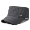 Sombrero de Verano para Hombre de Secado Rápido con Copa Plana, Sombrero de Sol para Exteriores con Protección Solar, Gorra de Béisbol Perforada Simple y Transpirable para Mujer