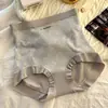 Bragas Sexys Transpirables para Mujer de Talle Alto Talla Grande con Encaje de Malla Jacquard Patchwork Seda Helada Control de Abdomen Elevación de Cadera Sin Costuras
