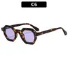 Nuevas Gafas de Sol Polygonales Retro de Moda con Protección Solar para Hombres y Mujeres Gafas de Sol de Personalidad Transfronterizas Europeas y Americanas Gafas de Sol Casuales