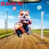 Colgante Decorativo Plano para Coche de Gato de Acrílico Nuevo Transfronterizo en Color Caramelo