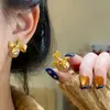 Pendientes Franceses Retro de Perlas con Lazo para Mujer, Pendientes de Diseño Nicho, de Alta Gama, Modernos, Versátiles y Exquisitos