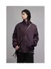 Chaqueta de algodón retro de marca de moda transfronteriza con cuello alto para hombres y mujeres, nuevo estilo de invierno, abrigo de algodón grueso cálido deconstruido, chaqueta de béisbol versátil
