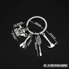 Llavero herramienta de simulación transfronteriza creativo metal llave destornillador martillo llavero colgante coche pequeño regalo