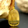 Pingente do Bodhisattva Manshu Pingente do Buda da Medicina Verde Pingente Guanyin Pingente para homens e mulheres Colar Pingente Esmalte feminino