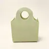 Bolsas redondas lisas, en blanco, no tejidas, hechas a medida para supermercados, bolsas de compra ecológicas tipo tote, disponibles en stock, bolsas de embalaje tipo chaleco, al por mayor