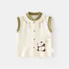 Chaleco para Bebé Chaleco Protector de Vientre Otoño e Invierno Bebé Panda Chaleco para Niños Bebé Recién Nacido Algodón Puro Top Térmico