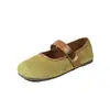 Zapatos Mary Jane Retro de Boca Baja con Correa Única para Mujer, Nuevos Mocasines Estilo Francés Primavera/Verano 2026 para Combinar con Faldas, Zapatos Planos de Correa Única
