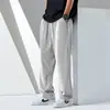 Pantalones casuales para hombre, novedad de verano 2024, finos, coreanos, a la moda, holgados, de talla grande, rectos, con dosificación de tubo, de seda helada.