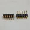 Conector de Pino de Mola Curvo de 6 Pinos, Conector Pogopin Pino de Mola Transmissão de Sinal Inteligente