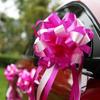 Carro do casamento fita flor casamento carro equipe decoração casamento flutuar laço fita mão flor suprimentos