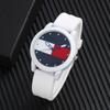 Nuevo color combinado banda de silicona gelatina reloj electrónico de cuarzo estudiante casual unisex reloj de cuarzo personalizado