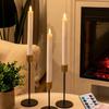 Controle remoto de 10 teclas boca de onda simulação vela eletrônica romântica casamento hotel Halloween atmosfera lâmpada de vela