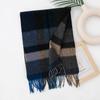 Bufanda de Lana con un Tacto de Alta Gama, Cuadros Vintage para Mujer, 2026 Otoño e Invierno Nuevo Estilo Coreano Versátil Bufanda de Cuello/Chal de Invierno de Doble Uso