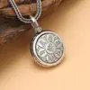 Cadena de suéter con colgante giratorio de verdad de seis caracteres Yuhong para pareja, colgante para hombre y mujer, colgante de plata, outlet de fábrica