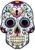 Comercio Exterior México Calavera Pegatina para Coche Festival de Todos los Santos Calavera de Azúcar Mexicana Pegatina A234