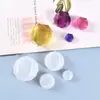 Molde de Resina de Cristal DIY Papoula Suporte de Exibição de Diamante Multifacetado de Alto Brilho Molde de Silicone Atacado em Estoque