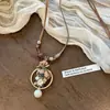 Colar com Pingente de Estrela de Zircônia Dopamina Feminino Doce Cool Estilo Frio Corrente Longa de Suor Acessórios Colar Corrente da Moda Versátil