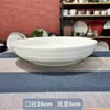 Lz Estilo Escandinavo Cuenco de Arroz de Plumas Blancas, Sombrero de Bambú, Cuenco para Fideos, Tazón para Sopa, Plato Llano, Plato Hondo, Plato para Bistec, Plato para Postre, Vaso de Agua, Taza