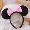 Diadema de Lunares de Mickey Mouse de Dibujos Animados para Niñas Linda de Mickey Mouse Accesorios Decorativos para el Cabello de Desempeño Infantil Diadema Transfronteriza