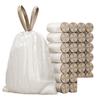 Sacos de Lixo Doméstico Grandes, Extra Espessos, com Fechamento Automático, Portáteis, Cordão de Fechamento Anti-Rasgo, Especificamente para Uso na Cozinha, Estudantes de Dormitórios