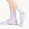 Nuevos Calcetines de Algodón Peinado a Media Pantorrilla, Calcetines Blancos para Niños y Niñas, Calcetines para Estudiantes, Calcetines Deportivos para Niños, Calcetines Blancos Puros en Stock