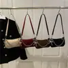 Diseño de Nicho Americano Lujo Accesible Gamuza Terciopelo Retro Maillard Suave PU Escarchado Fresco Sexy Bolso de Hombro Bolso de Axila