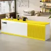 Mostrador de Bar Mostrador de Caja Mostrador Comercial Catering Tienda de Té con Leche Café Bar de Agua Gabinete Integrado Lujo Ligero Sensación de Gama Alta Recepción