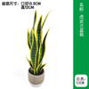 Vaso de Flor de Orquídea Tigre Simulada Estilo Moderno Simples Planta Verde Simulada Planta Bonsai Pequena em Vaso Artificial de Mesa Orquídea Tigre