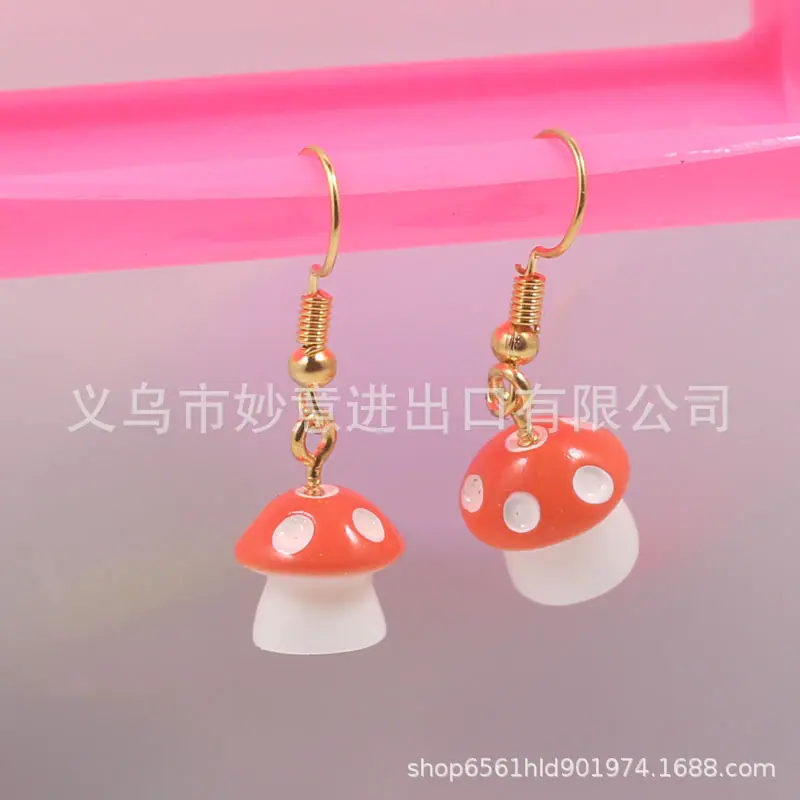 蘑菇耳环小